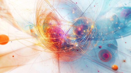 Exploring 11th dimension an American scientist envisions the final unification of all forces quantum theory metaphysical concepts abstract science illustration SEO optimized white background