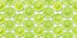 © lapeepon - Fresh lime slice pattern on a white background with slight texture and natural ripening process