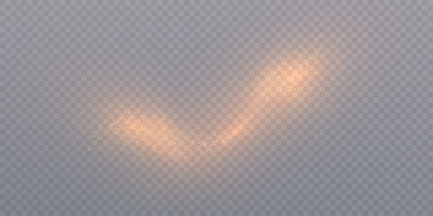 Wall Mural - glowing bright bokeh and glitter effect of bright golden cloud with transparent glare of small parti