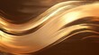 © Simon - Abstract gold waves, flowing golden texture, modern abstract art, luxury golden brush strokes, gold flow pattern, gold abstract design