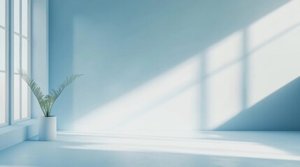 Aufkleber - Empty Light Blue Room