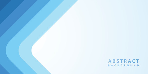 Wall Mural - vector blunt angle shape paper cut dynamic blue gradient abstract background