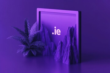 Poster - A flat 2D illustration of a browser window with 