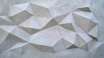 Wall Mural - Abstract geometric design featuring sharp, angular shapes and te