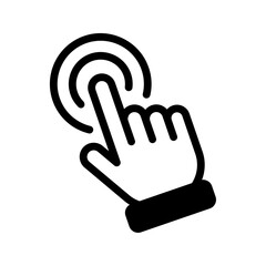 Wall Mural - Click hand cursor icon