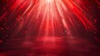 © Kanika Graphic - Red Light Rays with Sparkling Bokeh Effect on Dark Background