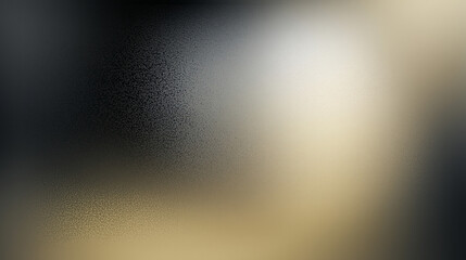 Poster - Soft Focus Gradient Abstract: Blurry Metal, Paper, or Glass Texture Background. A serene and minimalist abstract background featuring a soft, gradient blend of dark gray and beige tones. Perfect for c