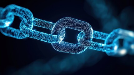Digital chain link network connection.