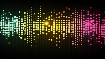 Poster - Abstract glowing mosaic showcases vibrant pixelated elements in vivid colors and patterns to create a mesmerizing visual effect. Generative AI