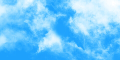 Wall Mural - Gradient light white sky background with fluffy clouds .Nature landscape in environment day horizon skyline view .cloudy in sunshine calm bright winter air background.