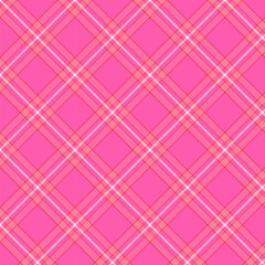 Wall Mural - plaid pattern with twill weave in pink.tartan check seamless pattern.vector illustration geometric b