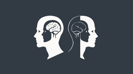 Professional Human Cloning Clone Flat Icon for Apps and Websites