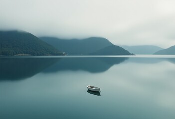 Wall Mural - boat on the lake