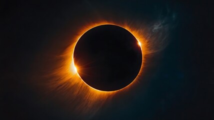 Wall Mural - Spectacular View of a Solar Eclipse with Glowing Corona