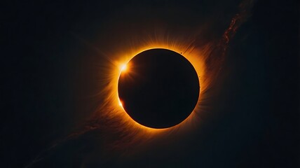 Wall Mural - Spectacular View of a Solar Eclipse with Glowing Corona