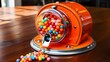 © MdRaju - candy dispenser with a round container