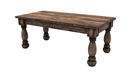 Aufkleber - Rustic Wooden Table isolated transparent background