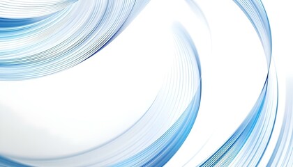 Aufkleber - Sci-fi abstract blue background with dotted curved wavy lines. Technology futuristic design. Dynamic digital wave. Abstract nanotechnology flow. Science background concept. 3d rendering background
