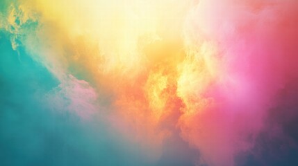 Poster - Vibrant abstract explosion of colors creating a dynamic and eye catching background for creative projects. Generative AI