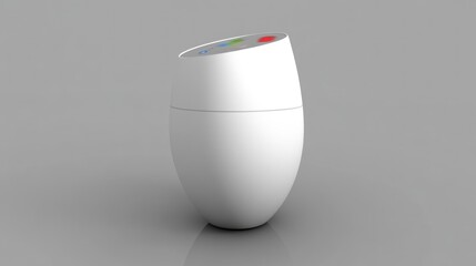 Sleek White Smart Home Device: Modern and Minimalist Design