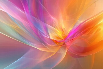 Poster - Vibrant explosion of abstract colors with space for text and visuals in dynamic patterns and hues. Generative AI