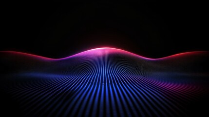 Leinwandbilder - An abstract representation of cybersecurity technology and digital data protection, featuring polygons, dots, and lines against a dark blue backdrop with a centered focus and blurred edges.
