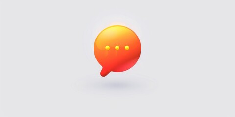Red and orange circle with three dots in the middle. The circle is a symbol for a chat or messaging app