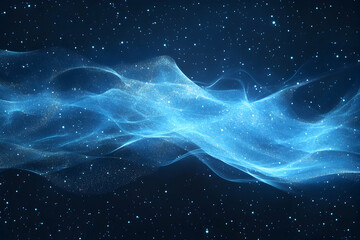flying fire particles over industrial blue background for dramatic visual impact