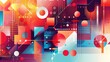 © tanibond - Abstract geometric shapes background illustration
