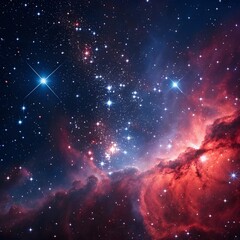 Wall Mural - starry night sky