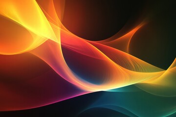 Poster - Vibrant abstract explosion of colors creating a stunning display with plenty of space for text or artwork in a mock up design. Generative AI