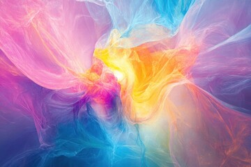 Aufkleber - Vibrant abstract explosion of color with copy space for creative expression and text placement. Generative AI