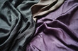 © blinkstud.io - Black dark gray purple burgundy red background. Silk satin fabric. Luxury elegant beauty premium rich. Shiny glitter shimmer silky. Drapery fold crease. Christmas birthday Valentines sheets