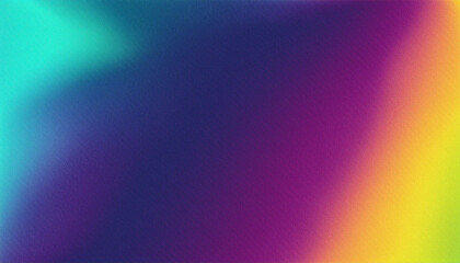 Wall Mural - Vibrant abstract neon color gradient with noise texture effect. Modern blurred colourful trendy grainy