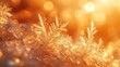 © siyons - Golden Snowflakes Glisten in Warm Winter Light