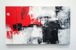 © GHArtwork - modern art with the color white, black, red