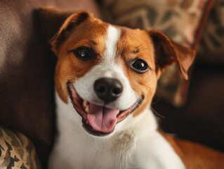 Wall Mural - Happy Puppy Posing for a Photo