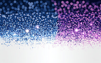 Wall Mural - Sparkling gradient glitter background in shades of blue and purple creates an enchanting atmosphere for celebrations and creative projects