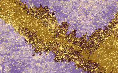Wall Mural - abstract design featuring shimmering gold and purple hues, creating a vibrant and dynamic visual exp