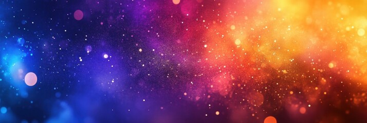 Poster - Vibrant colors explosion with ample space for text and mock up design. Generative AI