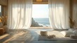 © siyons - Coastal Minimalist Bedroom With Ocean View