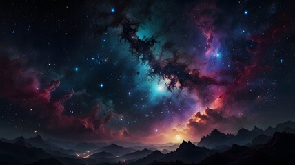 background with stars