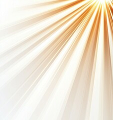 Wall Mural - white background with a yellow sunbeam