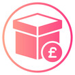© A AND Y - pound gradient icon