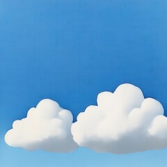 Wall Mural - Cloud formations, sky study, white space