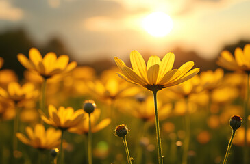 field of flowers