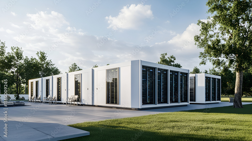Ilustración de Stock Modular Data Center Design, modular data center ...