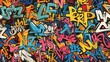 © pixelwallpaper - Urban Graffiti pattern wallpaper