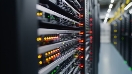 Edge computing networking internet technology concept on screen interface.