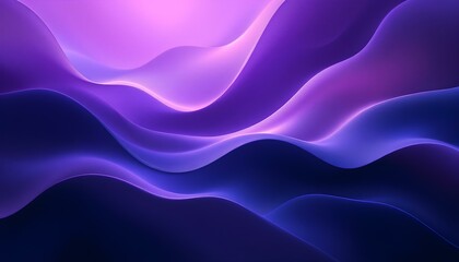 Leinwandbilder - Abstract gradient background. Ultraviolet glow on a dark abstract background. 3d rendering abstract background of colorful neon wavy lines glowing in the dark modern simple wallpaper design